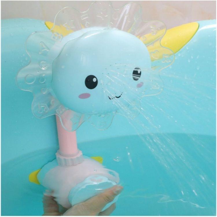 Sunflower Baby Shower Faucet Spout Baby Bath Spout Babies Play Swimming Bathroom Toys(Pink)