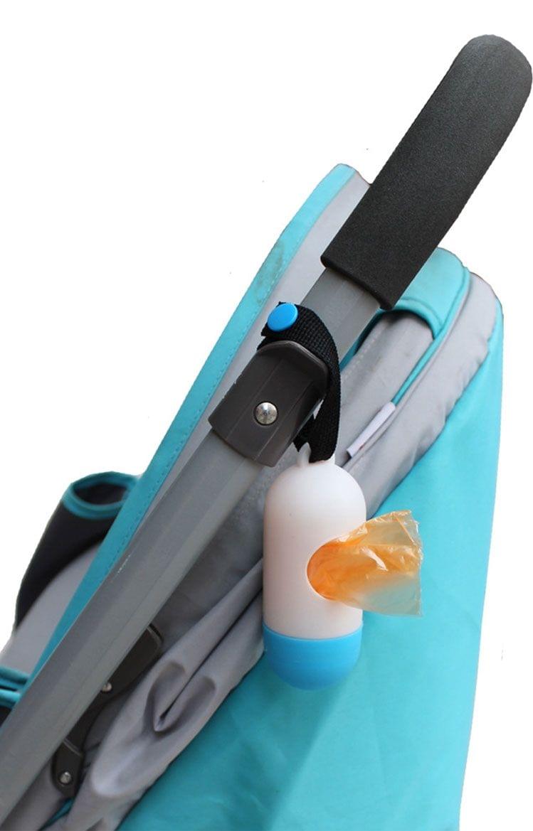 Removable Box Nappy Bag Portable Baby Diapers Abandoned Bags Rubbish Bags Case pet Garbage Bag(Blue)