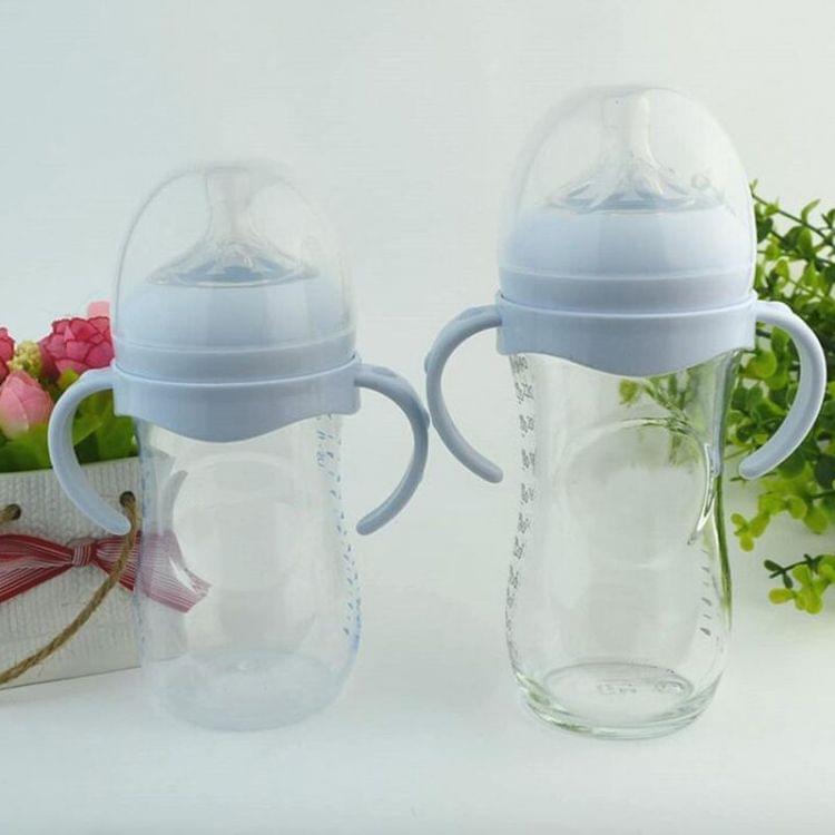 Baby Feeding Bottle Grip Handle for Avent Natural Wide Mouth PP Glass Baby Feeding Bottles