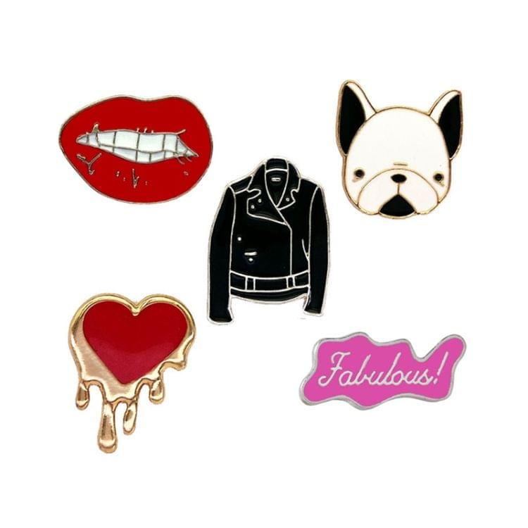 Multi-shape Enamel Pins Women Brooch Panda Cute Brooches Denim Badge Pin(style 3)