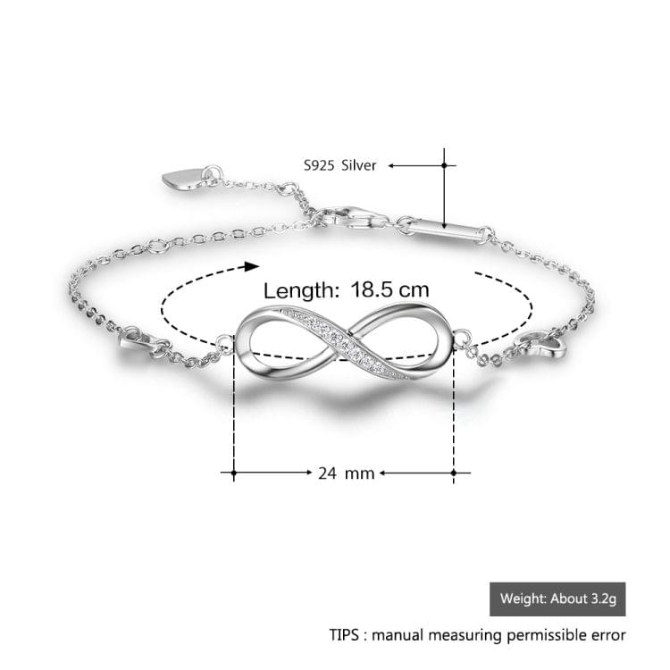 Women Geometric Adjustable Infinity Bracelets Wedding Bangles