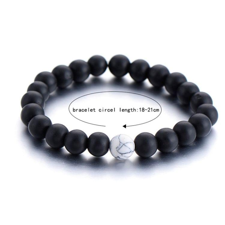 2PCS/Set Couples Distance Bracelet Classic Natural Stone Beaded Bracelets