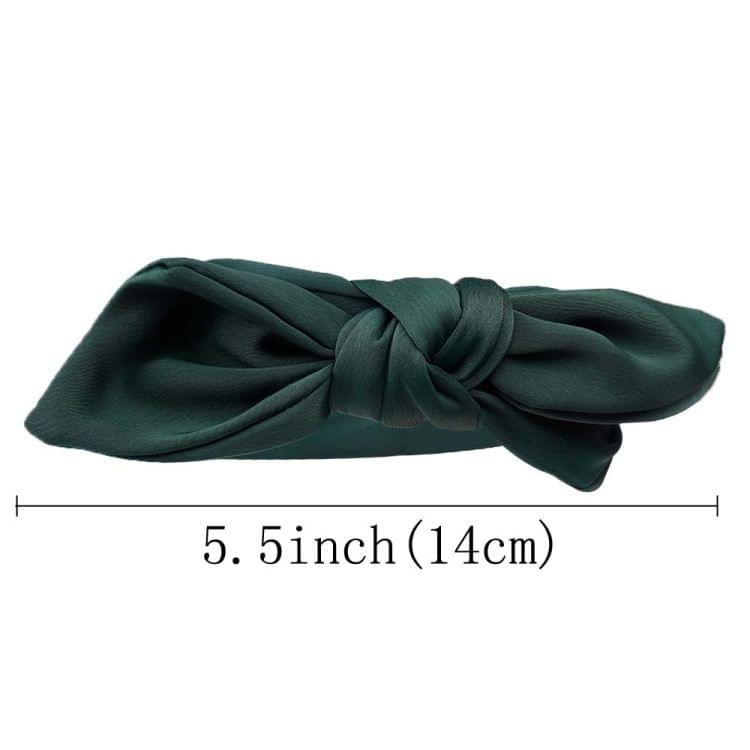 Rabbit Ears Cloth Bow Headband Girls Hair Hoop Bands Accessories(Grey)