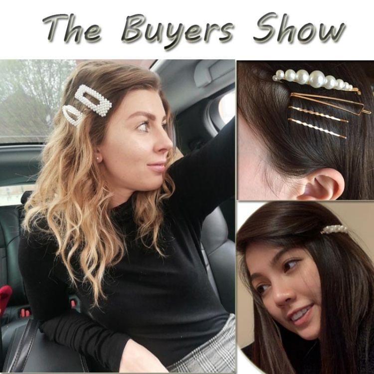 Fashion Jewelry Hairpins Clips Plated Women Pearl Hair Clips Bridal Headdress