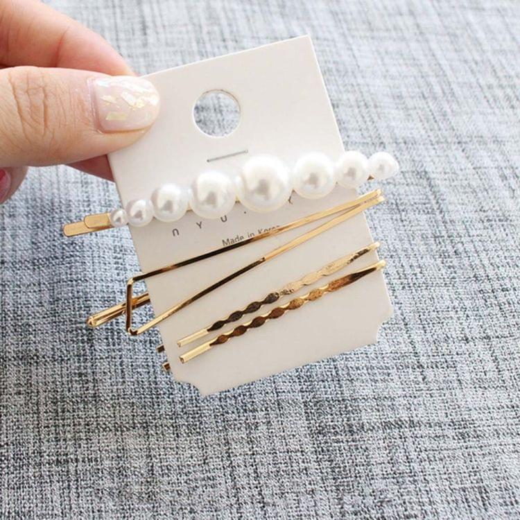 Fashion Jewelry Hairpins Clips Plated Women Pearl Hair Clips Bridal Headdress