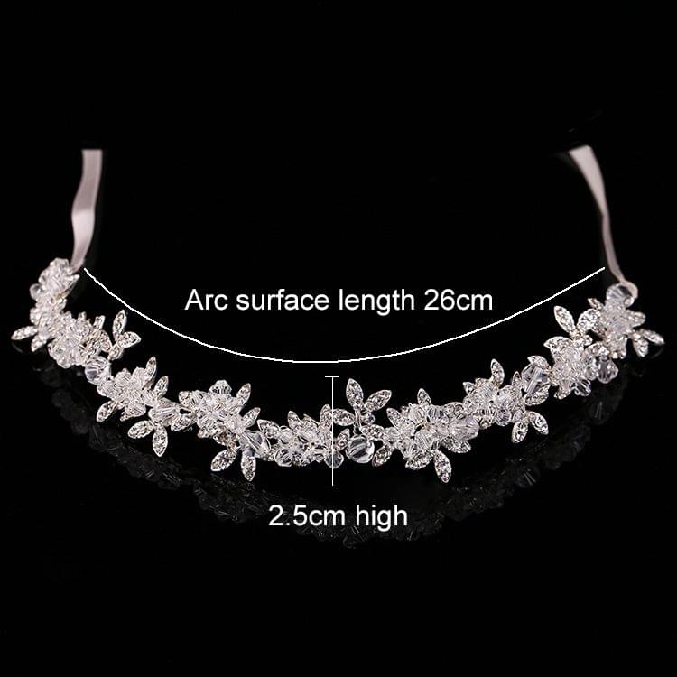 Noble Crystal Rhinestone Bridal Headpieces Satin Ribbon Wedding Hair Accessories for Brides Tiaras Crowns Headbands