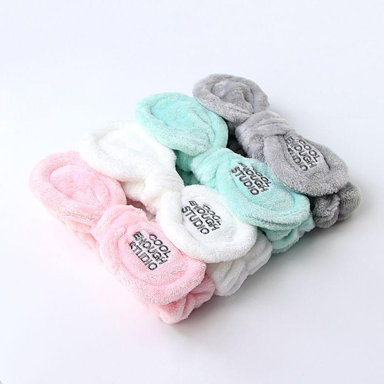 Fashion Women Cute Big Ears Comfortable Wash Face Bathe Hair Holder Elastic Headband Girls Hairbands Hair Accessories(Light green big eyes)