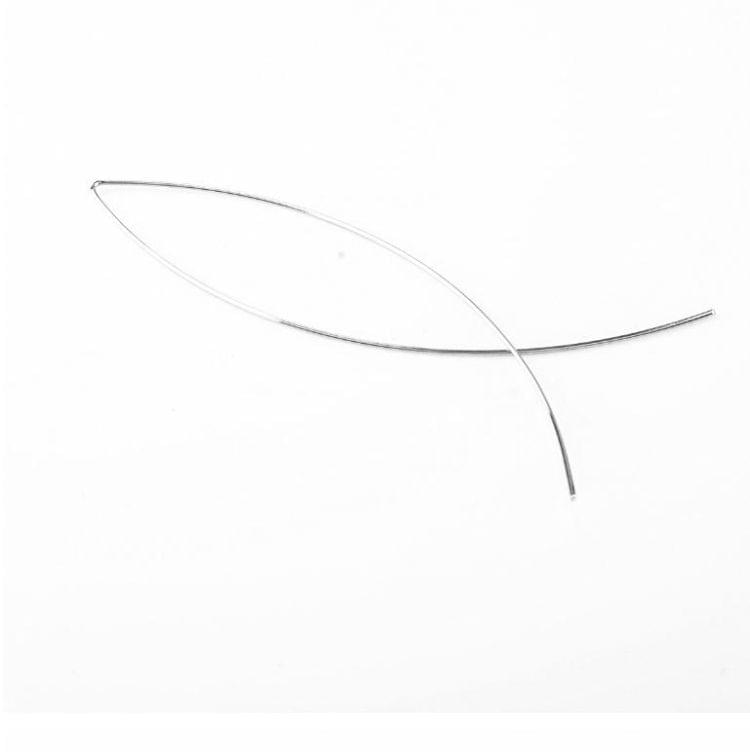 Fish Shaped Stud Simplicity Earrings Copper Wire Hand Made Earring for Women Stud Earrings(Black)