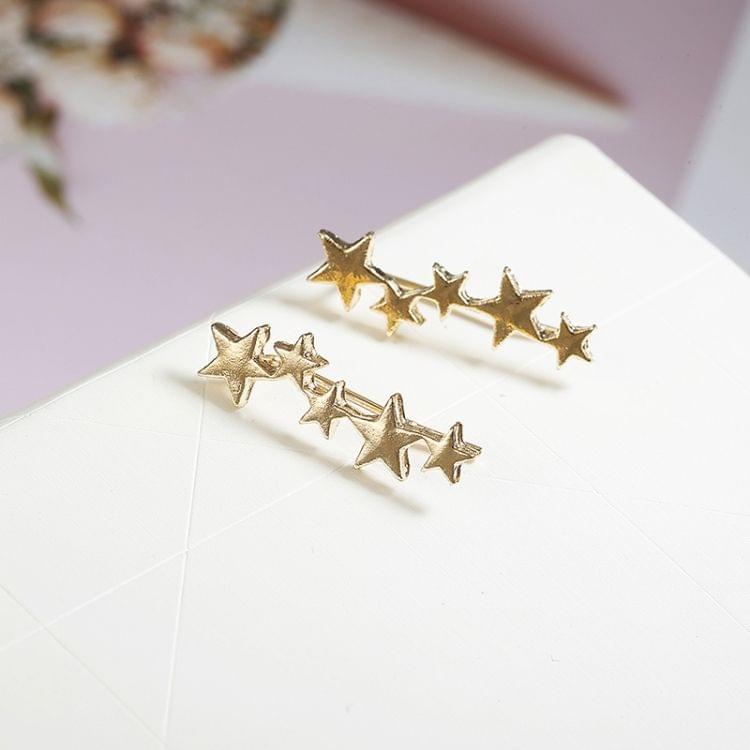 Women Fashion Star Stud Earrings Jewelry Earrring(Silver)