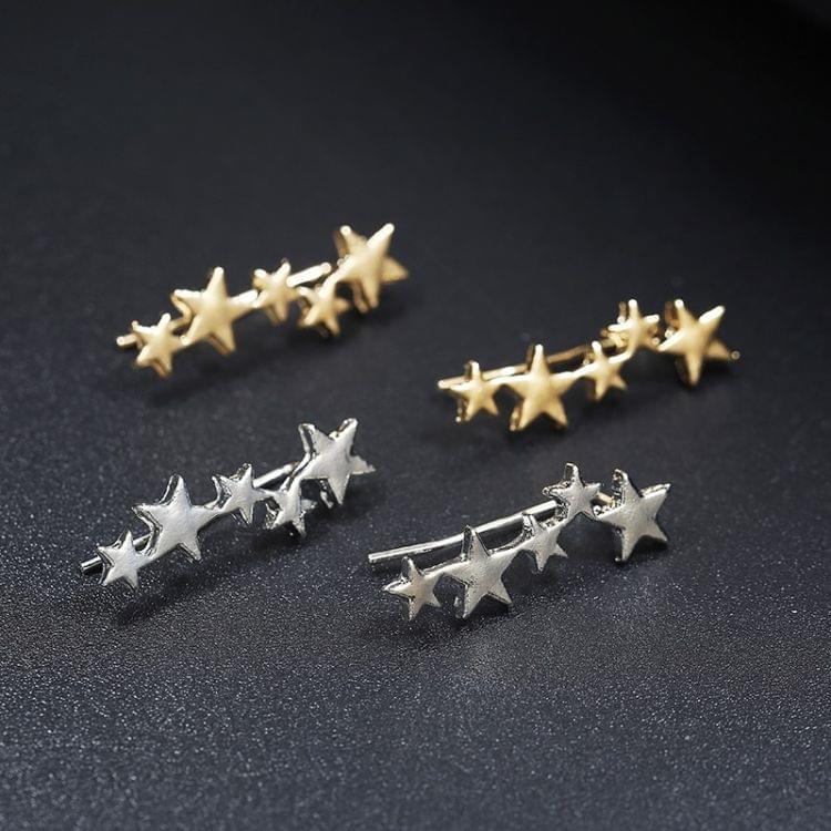 Women Fashion Star Stud Earrings Jewelry Earrring(Silver)