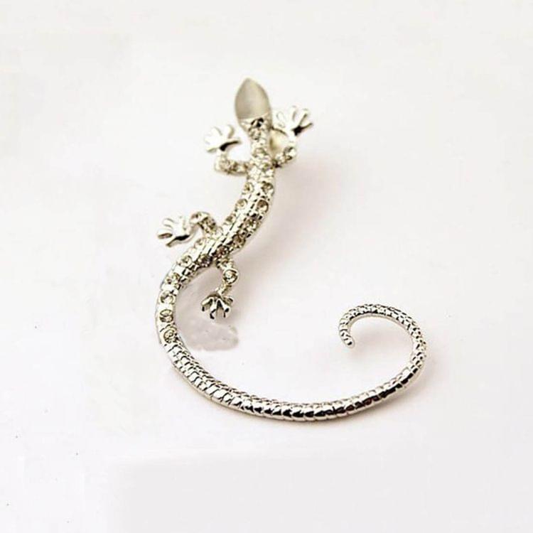 Women Fashion Elegant Charming Lizard Design Earrings(Silver)