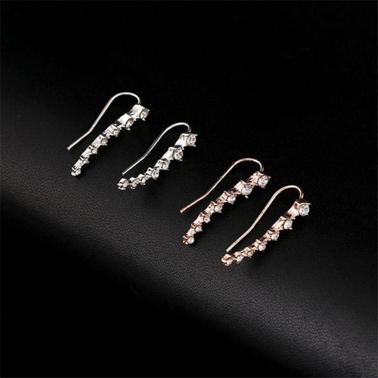 Women Diamond Star Earring Dipper Gold