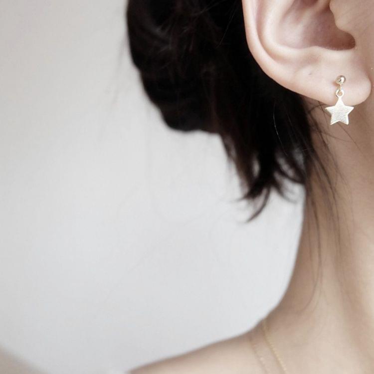Women Simple Star Stud Earrings(gold)