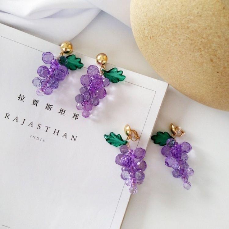 Female Sweet Simple Cute Grape Shape Earrings(Stud Earring)