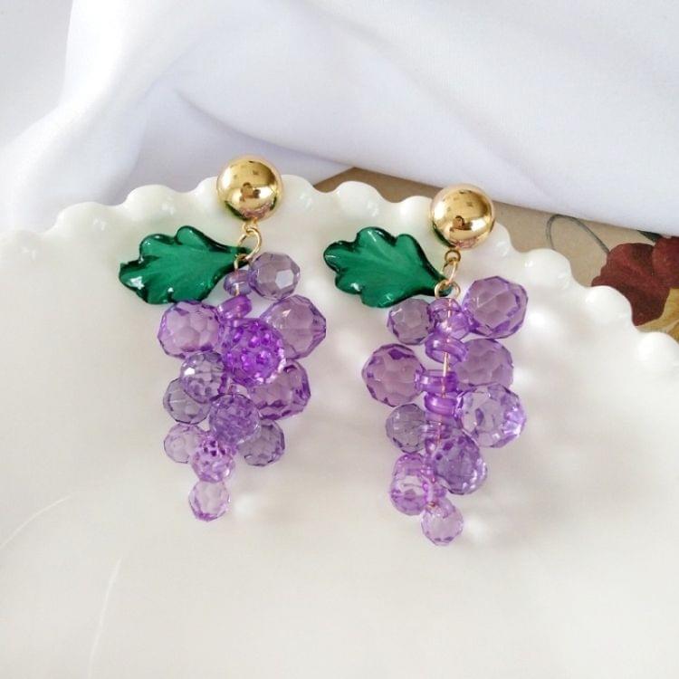 Female Sweet Simple Cute Grape Shape Earrings(Stud Earring)