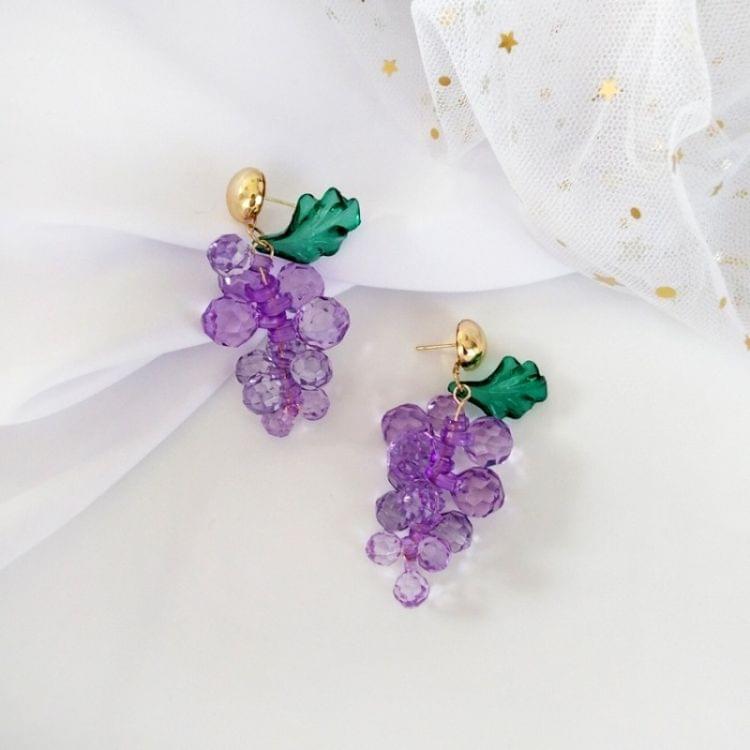 Female Sweet Simple Cute Grape Shape Earrings(Stud Earring)