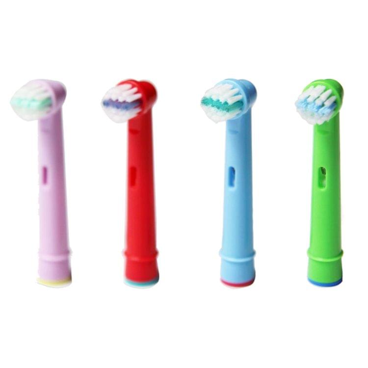4 PCS Kids Electric Toothbrush Replacement Tooth Brush Head, Size: 7 x 1.8 x 1cm