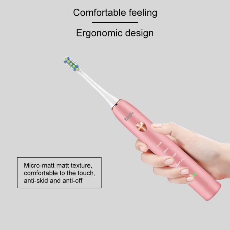 ESD 9000 5 Cleaning Modes USB Charger Sonic Electric Toothbrush (White)