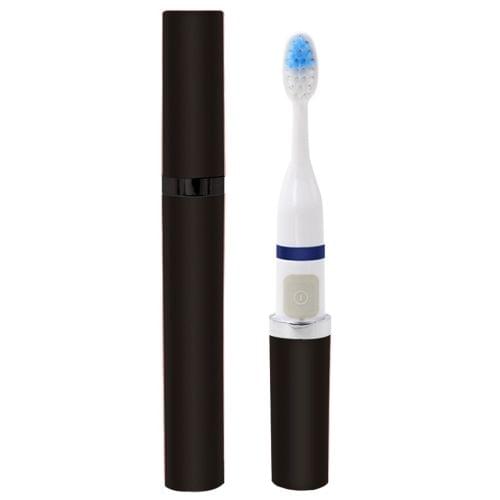 Adult Children Ultrasonic Electric Toothbrush Portable Electric Toothbrush IPX7 Waterproof Toothbrush(Black)