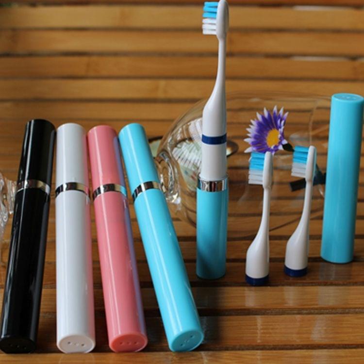 Adult Children Ultrasonic Electric Toothbrush Portable Electric Toothbrush IPX7 Waterproof Toothbrush(Black)