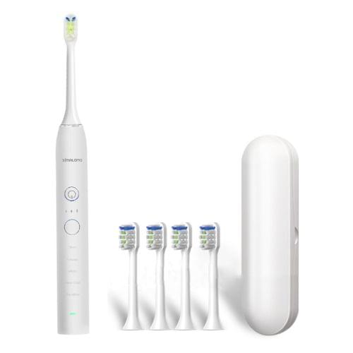 Ximalong 15 Cleaning Modes IPX7 Waterproof USB Charger Sonic Electric Toothbrush (White)