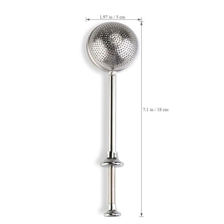 2PCS Stainless Steel Teapot Tea Strainer Ball Shape Mesh Tea Infuser Filter