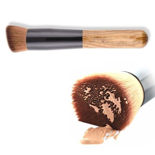 1pc Top Universal Foundation Makeup Inclined Brush with Willow Handle