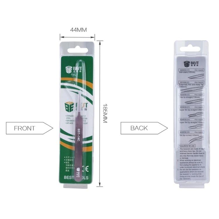 BEST BST-15C Color Eyelash tweezers