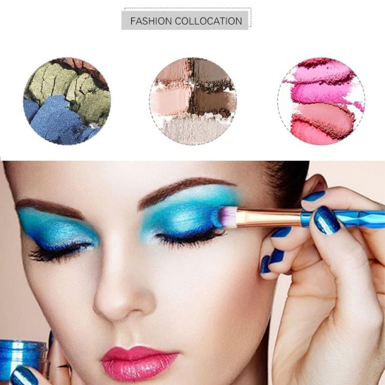20 in 1 Diamond Handle Eye Brush Multi-functional Makeup Brush, Pink+Blue Handle and Pink Brush