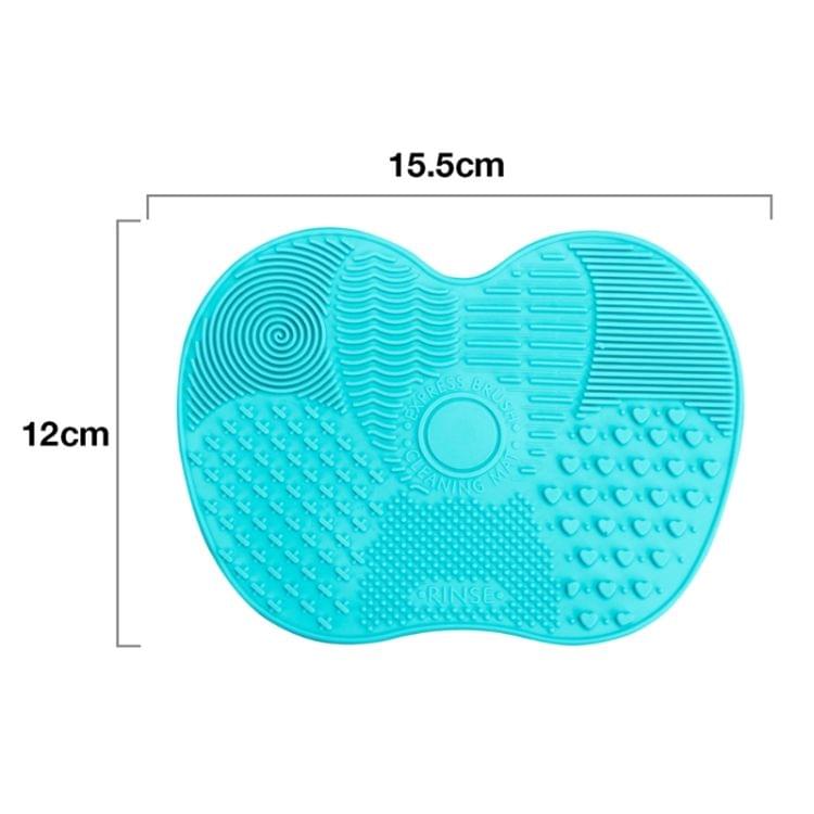 Silicone Brush Cleaner Mat Washing Tools for Cosmetic Make up Eyebrow Brushes Cleaning Pad Scrubber Board Makeup Clean Tool(Black)