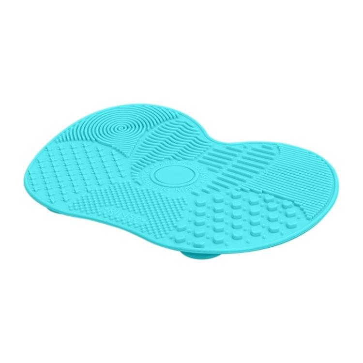 Silicone Brush Cleaner Mat Washing Tools for Cosmetic Make up Eyebrow Brushes Cleaning Pad Scrubber Board Makeup Clean Tool(Black)