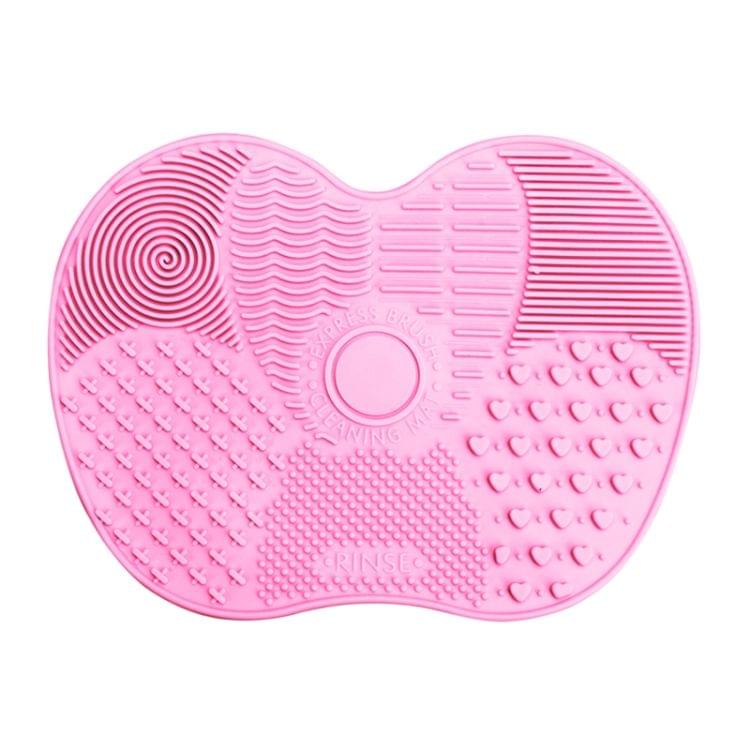 Silicone Brush Cleaner Mat Washing Tools for Cosmetic Make up Eyebrow Brushes Cleaning Pad Scrubber Board Makeup Clean Tool(Black)