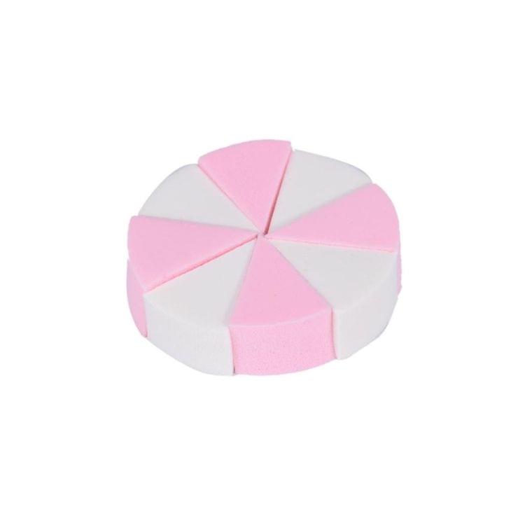 3 Sets Soft Sponges Riangle Round 8 Cut Puff Foundation Maquiagem Face Make up Tools(Multi)