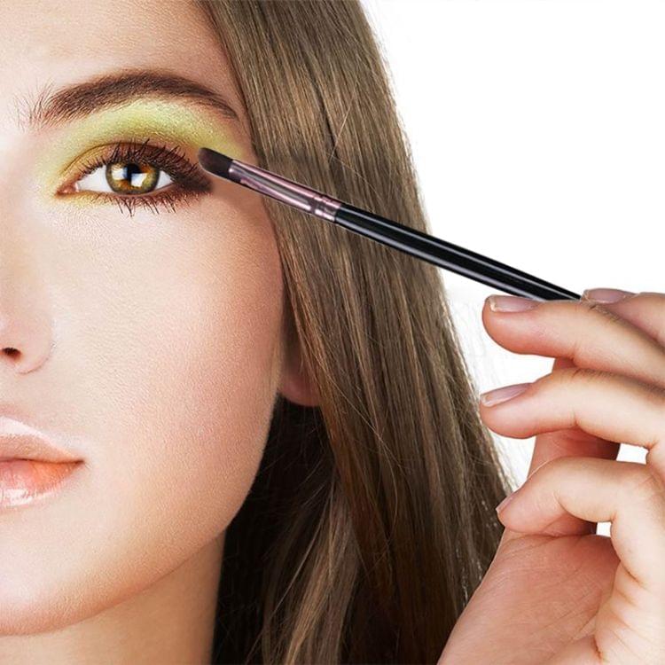 20 in 1 Plastic Handle Soft Head Foundation Eye Lip Multi-function Brush Makeup Tools(Black+Coffee)