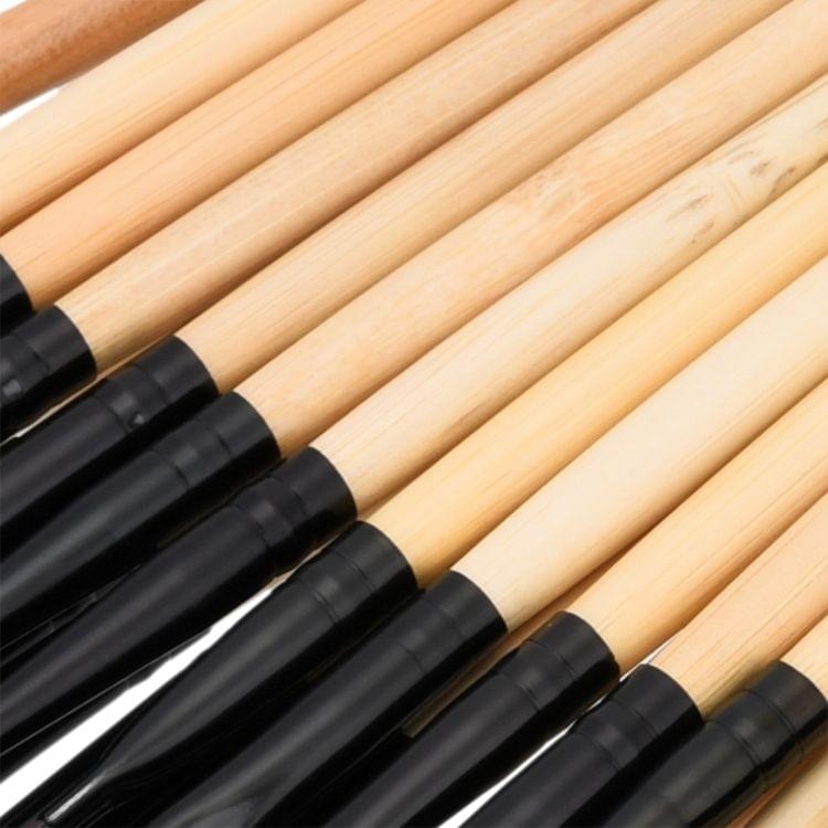 32 in 1 Wood Handle Makeup Brush Cosmetic Foundation Cream Powder Blush Makeup Tool Set (Wood)