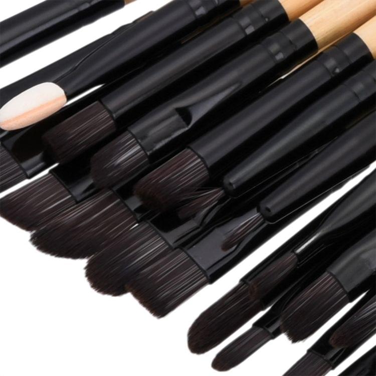 32 in 1 Wood Handle Makeup Brush Cosmetic Foundation Cream Powder Blush Makeup Tool Set (Wood)