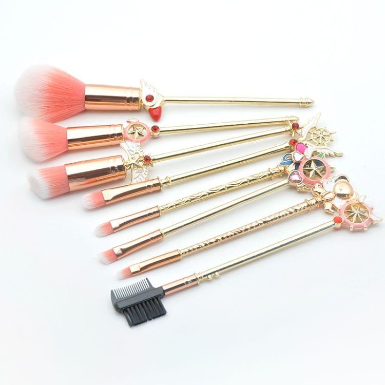 8 in 1 Variety Sakura Handle Eye Brush Multi-functional Makeup Brush