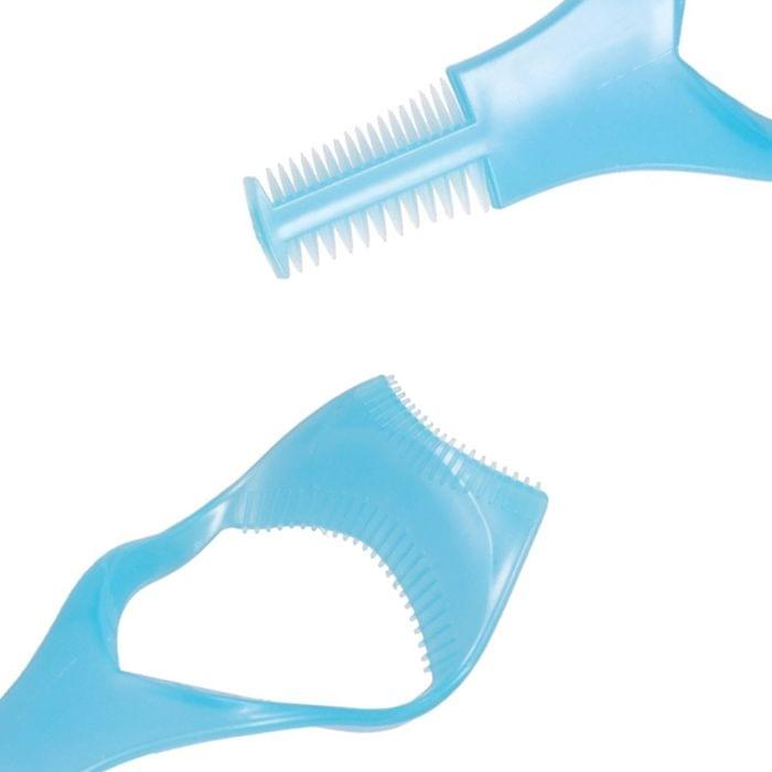 10 PCS 3 in 1 3D Crystal-Color Makeup Eyelash Comb Eyelash Card(Pink)