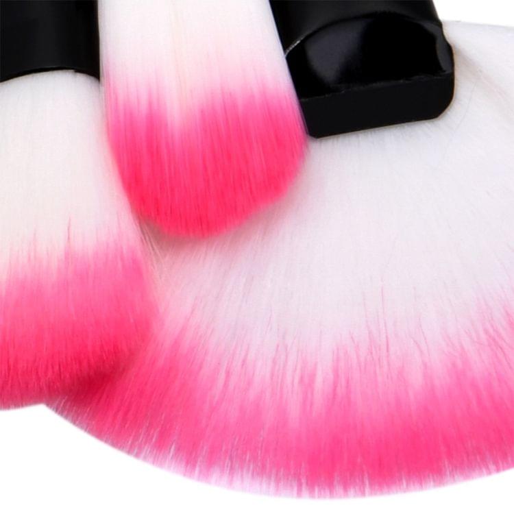 24 in 1 Wood Handle Makeup Brush Cosmetic Foundation Cream Powder Blush Makeup Tool Set(Pink)