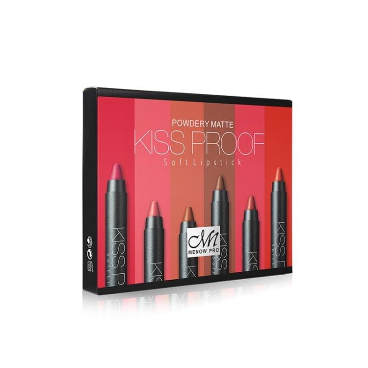 Lipstick Pen 6 / Set Gift Box Set Matte Non-stick Cup Lipstick Makeup(B)