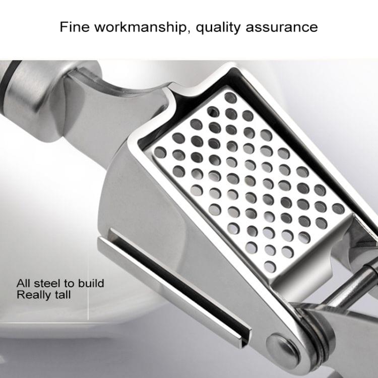 Food Grade 304 Stainless Steel Garlic Press Presser Crusher Slicer