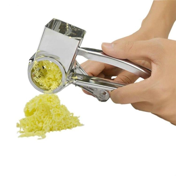 Cheese Grater Rotory Container Stainless Steel Hand-Crank Rotary Shredder with 3-4 holes