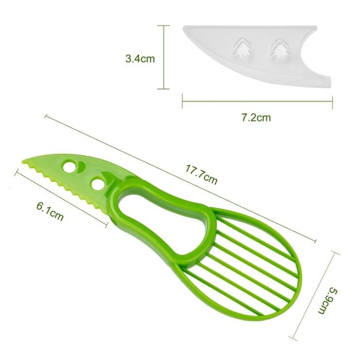 2 PCS 3 In 1 Avocado Slicer Shea Corer Fruit Peeler Cutter Pulp Separator Plastic Knife Kitchen Vegetable Tools