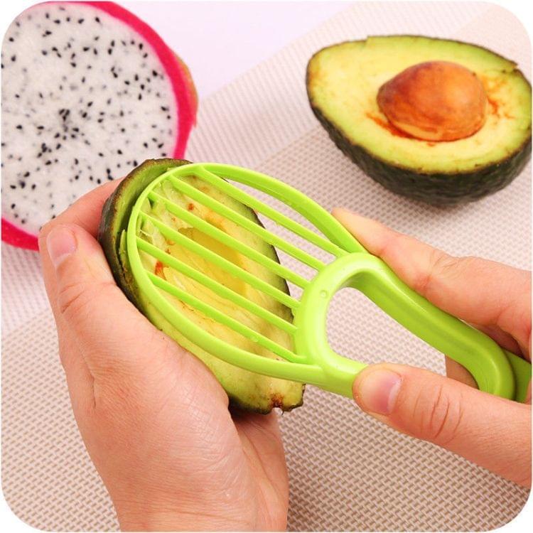 2 PCS 3 In 1 Avocado Slicer Shea Corer Fruit Peeler Cutter Pulp Separator Plastic Knife Kitchen Vegetable Tools