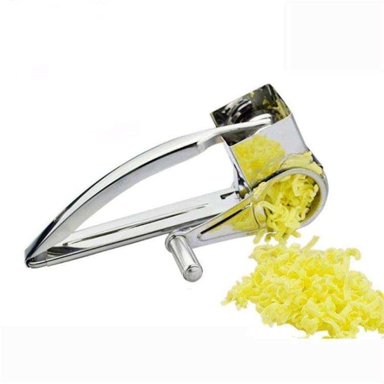 Cheese Grater Rotory Container Stainless Steel Hand-Crank Rotary Shredder with flakes