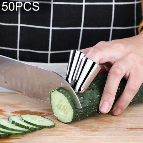 50 PCS Creative Stainless Steel Finger Protector Multi-function Shelling Tool