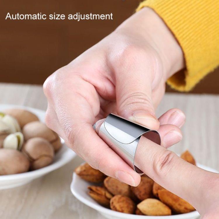 50 PCS Creative Stainless Steel Finger Protector Multi-function Shelling Tool