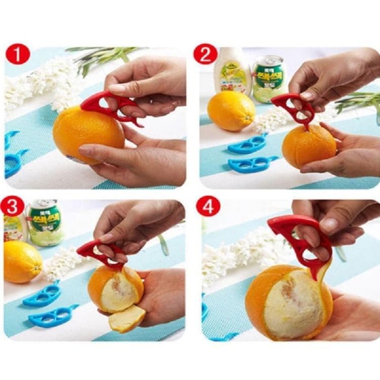 100 PCS Mouse Shape Lemons Orange Peeler Remover Slicer