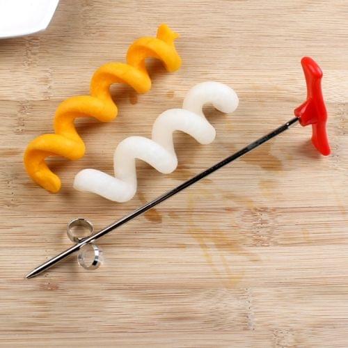 Manual Cutter Chopper Spiral Knife Carving Tool Screw Slicer Spiralizer