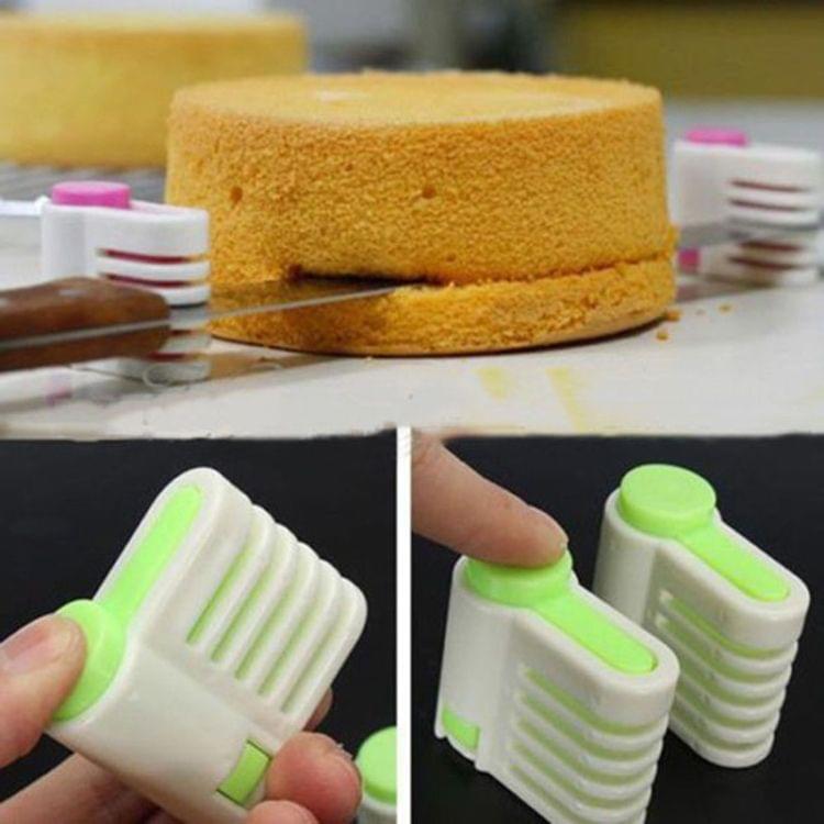 4 PCS DIY Cake Slicers 5 Layers Cake Pie Slicer(Green)